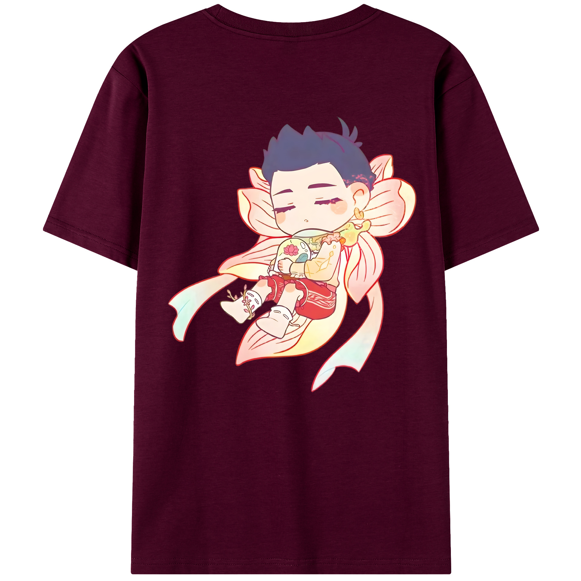 （画像用） Ne Zha 2 ナタ 魔童の大暴れ レディース半袖Tシャツ(バックプリント)